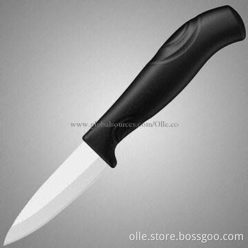 3" ABS Handle Ceramic White Blade Paring Fruit Knife